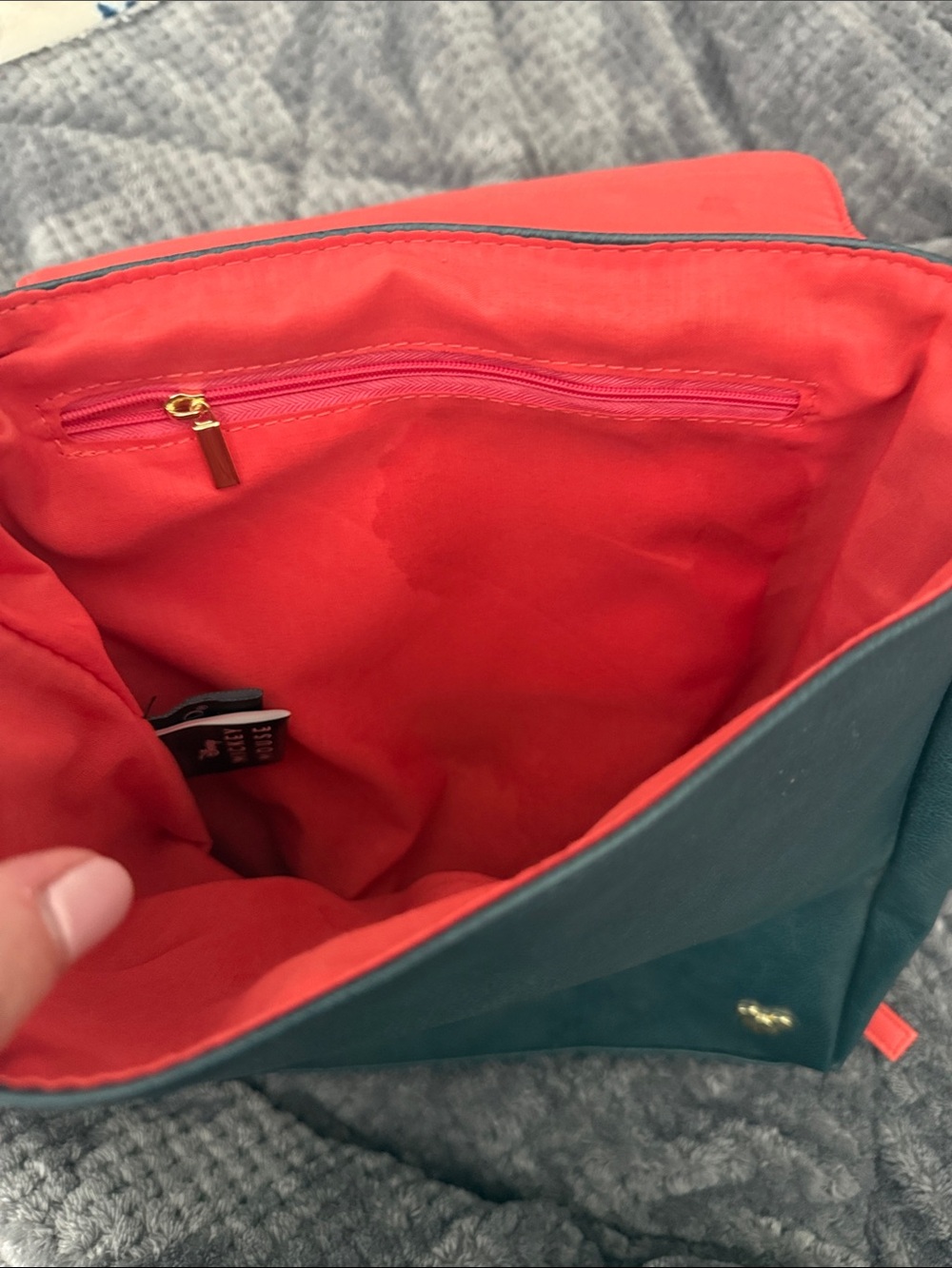 Bioworld Navy Backpack with Cream Mickey Print and Red Accents - Picture 3 of 4